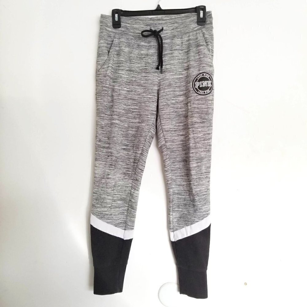 Victoria's Secret Pink Color Block Heather Joggers